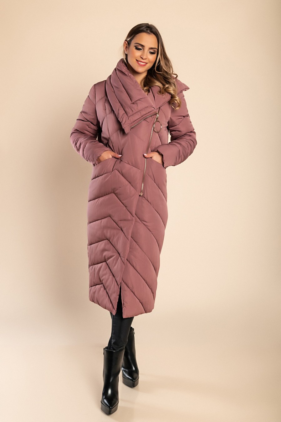 Donna FLY - MYDRESS | Giacca Lunga Con Colletto, Rosa