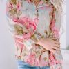 Donna Dear-lover | Camicia Con Stampa Floreale, Rosa