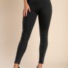 Donna GONDOLA BLU - LIN AIE | Leggings Moda Con Cintura Ampia, Colore Grigio