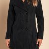 Donna PRONTO MODA ELENE | Cappotto Elegante Con Bottoni, Nero