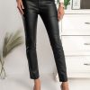 Donna PRONTO MODA ELENE | Pantaloni Skinny In Ecopelle Roda, Nero