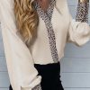 Donna NEO IMAGE | Blusa Elegante Con Stampa Leopardata Polina, Beige