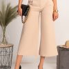 Donna PRONTO MODA ELENE | Pantaloni Eleganti 7/8 Navolata, Beige