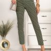 Donna CA.FRA.MA.s.r.l. | Pantaloni Eleganti Con Stampa Balanegra, Verde