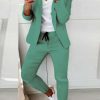 Donna NEO IMAGE | Completo Giacca Pantalone Elegante Estrena, Menta