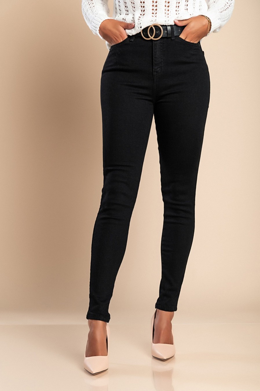 Donna CLASSIC JEANS d.o.o. | Jeans Slim Fit Elasticizzati, Colore Nero