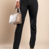 Donna CA.FRA.MA.s.r.l. | Elegante Pantalone Lungo E Dritto Aila, Nero