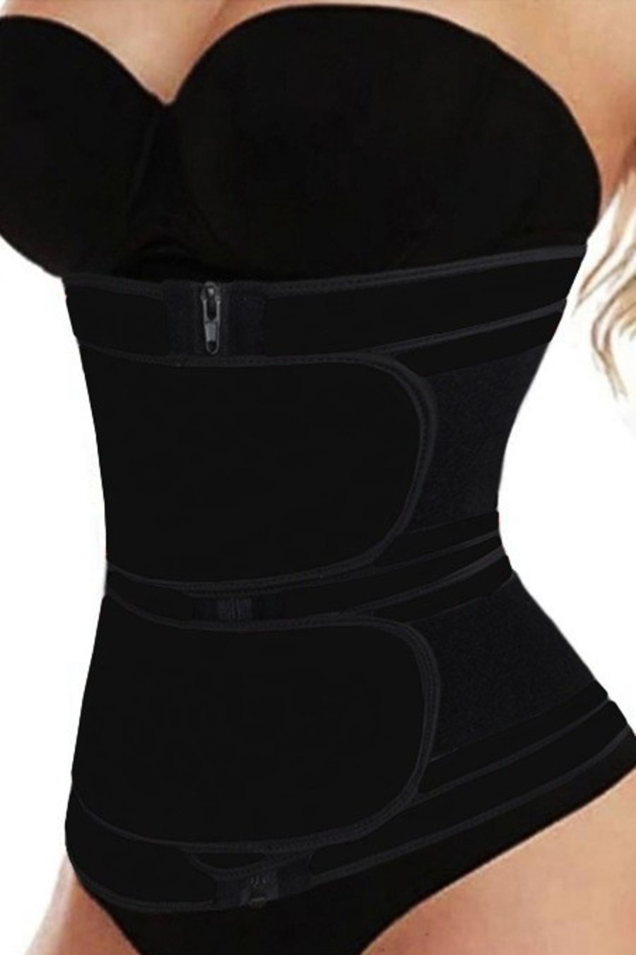 Donna Altaiexpress, Altai kozmetika d.o.o. | Corsetto In Neoprene Per La Modellazione Del Corpo A Due Righe Shape, Nero