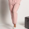 Donna COSMODA | Pantaloni Sportivi In Cotone Feroleta, Rosa Chiaro