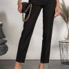 Donna PRONTO MODA ELENE | Pantaloni Eleganti Lunghi Con Pantalone Dritto Tordina, Nero