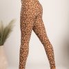 Donna GONDOLA BLU - LIN AIE | Leggings Alla Moda Con Ampia Fascia In Vita Soccia, Marrone