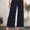 Donna CA.FRA.MA.s.r.l. | Pantaloni Eleganti Dal Taglio Ampio Roqueta, Blu Scuro