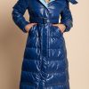 Donna FLY - MYDRESS | Giacca Invernale Lunga Con Cappuccio, Blu